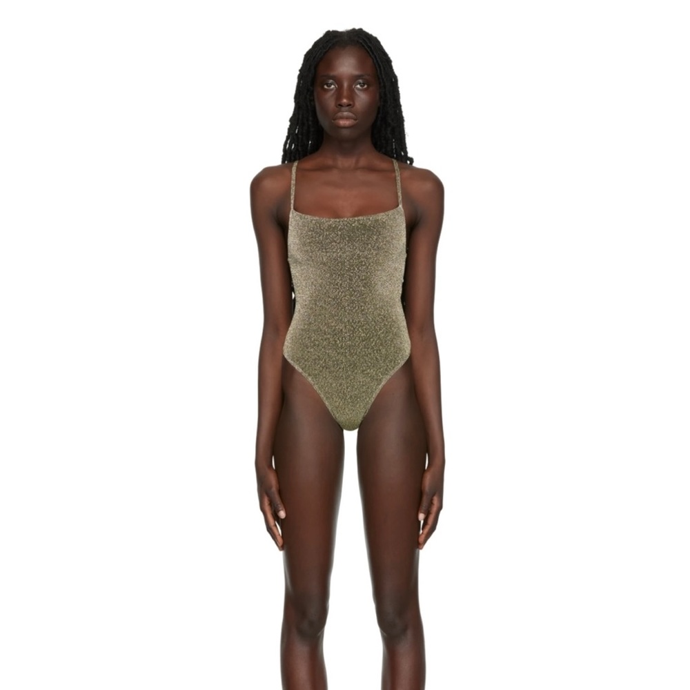 Simon Miller Gold & Silver Linkky One-Piece Swimsuit